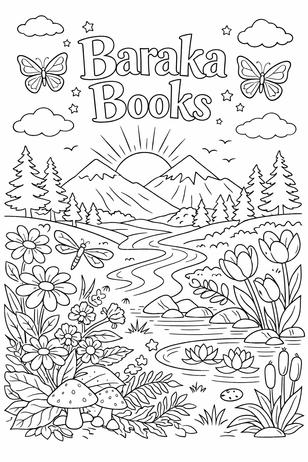 Nature Colouring By Baraka Books