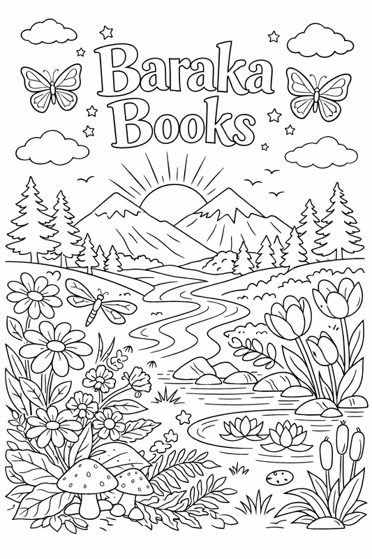 Nature Colouring By Baraka Books